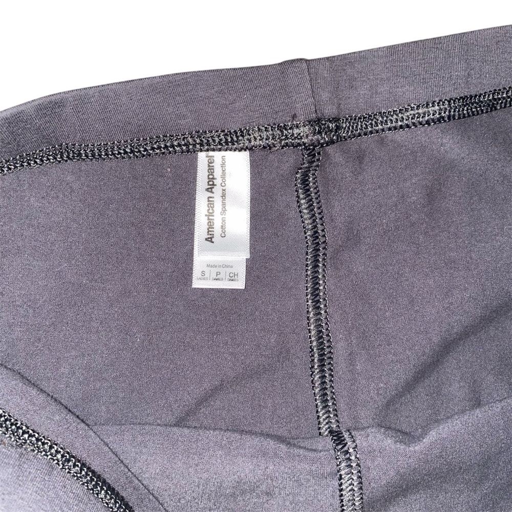 American Apparel Cotton Spandex Collection Grey Leggings - Picture 5 of 6